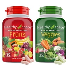 Nature's Fruits & Vegetables, Whole Food Supplement, 90 Capsules Each Exp: 01/27