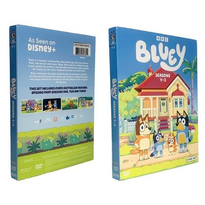 Bluey The Complete Seasons 1-3 Box Set 6 Discs Neu Versiegelt Nur Englisch