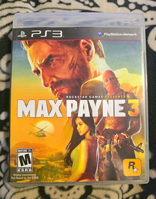 Rockstar Games Max Payne 3 Sony PlayStation 3 PS3 2012 M NTSC CIB Manual