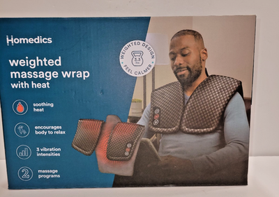 Homedics Weighted Comfort Massage Wrap w/Vibration & Soothing Heat 3 Intensities | eBay Homedics Weighted Comfort Massage Wrap w/Vibration & Soothing Heat 3 Intensities | eBay