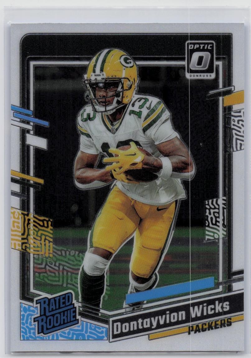2023 Donruss Optic #249 Dontayvion Wicks Holo