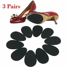 3 Pairs Non-Slip Shoe Pads for Bottom of Shoes, Premium Rubber Self Adhesive