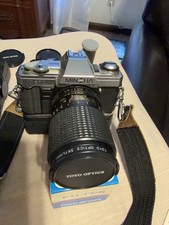 Estate Find Minolta X-370 35mm Camera Kit w/ 52 And 55mm Lens Auto Winder Flash