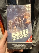 Star Wars: The Empire Strikes Back (VHS 1984) CBS Fox Video Red Label Hi-Fi - VG