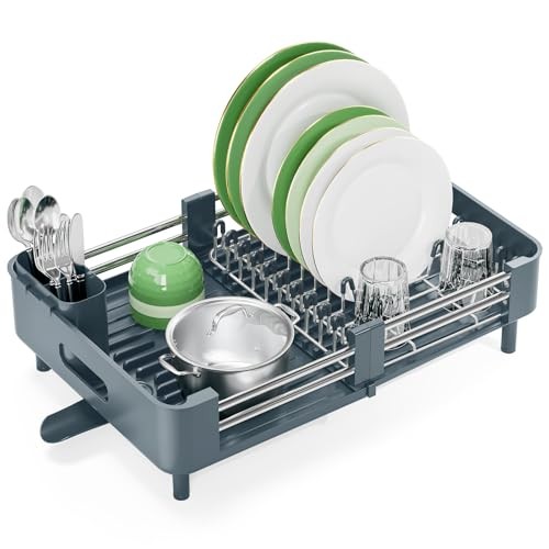 KINGRACK Extendable Dish Drainer Rack,  Assorted colors , material_types 
