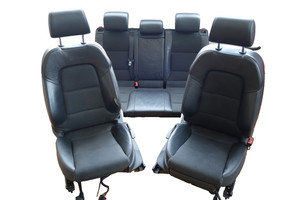 Audi A3 S3 8P S-Line Leder Teilleder Ausstattung Sitze Verkleidung Schwarz