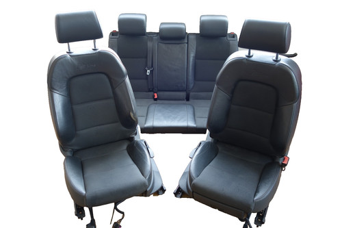 Audi A3 S3 8P S-Line Leder Teilleder Ausstattung Sitze Verkleidung Schwarz