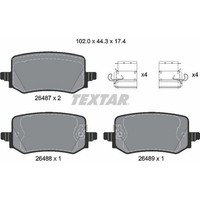 Textar 2648701 Bremsbelagsatz FüR Kia Hyundai Tucson Sportage NX4E NX4A NQ5