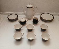 neuw. porzellan service für 6.personen fa.noritake ivory china ivory&ebony 7274.
