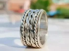 925 Sterling silver Spinner Band Rings For Men & Women's Handmade Statement Ring