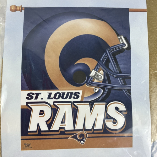 St. Louis Rams Wincraft NFL 27x37 Banner Vertical Flag Helmet Logo NWT ...