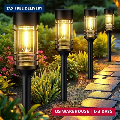 LETMY 12 Pack Solar Pathway Lights Outdoor, Solar Lights Outdoor Waterproof IP65