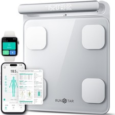 RunStar Smart Scale for Body Weight and Fat Percentage FSA HSA Eligible, 8-El...