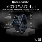 Motorola Moto Watch 70 Health & Fitness Smartwatch 1.69" LCD 10-Day Battery NEW
