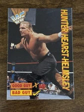 1995 Panini WWF Triple H Hunter Hearst Helmsley Good Guys Bad Guys Rookie