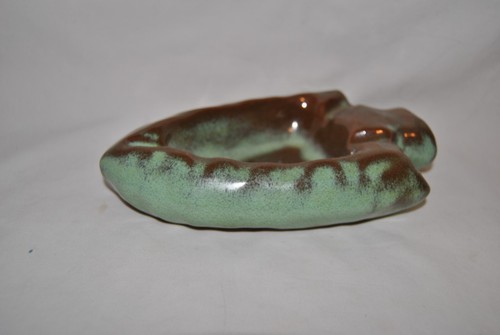 Frankoma Prairie Green Arrowhead Ashtray - Picture 2 of 9