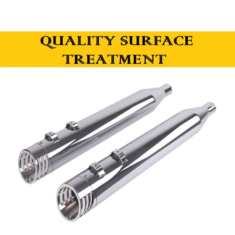 Silenciadores antideslizantes para modelos de triciclo Harley Davidson Tri Glide, gran tono más profundo Foto 4 de 4