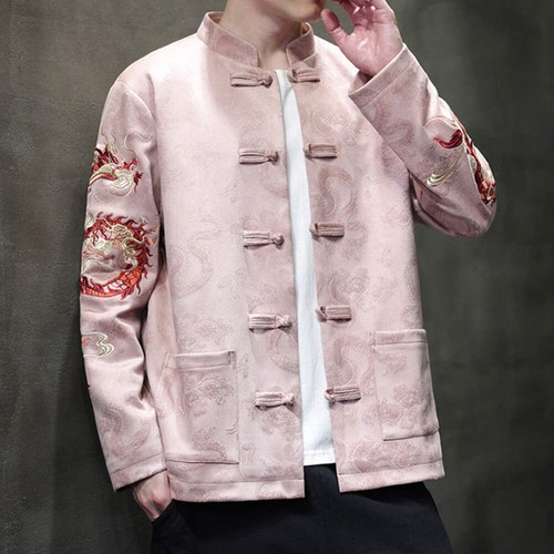 Oriental Style Dragon Embroidered Tang Jacket - Picture 15 of 36