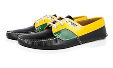 PRADA Leather Boat Sail Yacht Loafer Shoes - 2EG270 - Jamaica - NEW