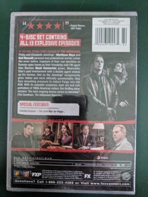 The Americans: Complete Third Season, DVDs, UNOPENED FREE SHIPPNG, Ohio  seller