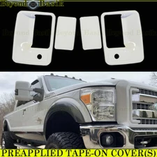 1999-14 2015 2016 Ford F250-F550 2 Door Handle COVERS w/PSGKH Z1 YZ OXFORD WHITE