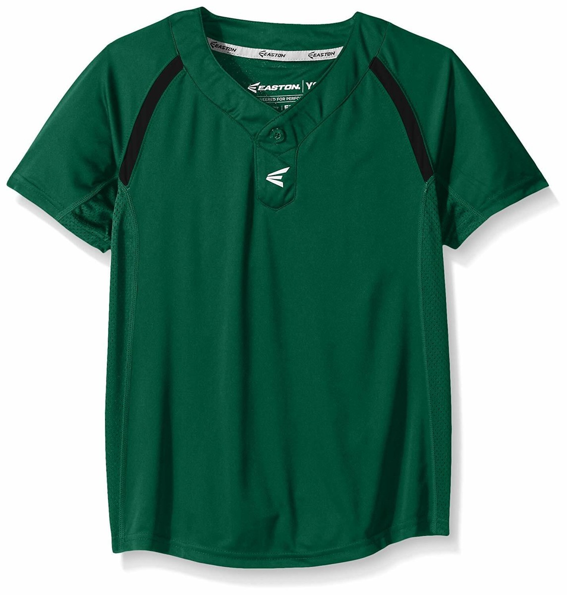 イーストン キッズ 野球 ジャージ Easton Boys' M7 Button plate Jersey - Grey Raglan Sleeve Sports Jersey Easton Men's M7 Baseball Jersey - Two