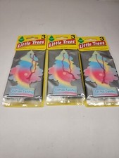 Little Trees Cotton Candy Hanging Air Freshener 3 Pack 9 Total