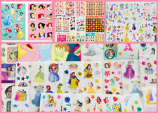 100 Sticker Lot Kids Disney Stickers Pack Princess Cute Cartoon Characters