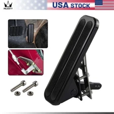 Billet Gas Throttle Pedal Floor Mount Hot Rod Rat For Chevy Ford Mopar SBC Black