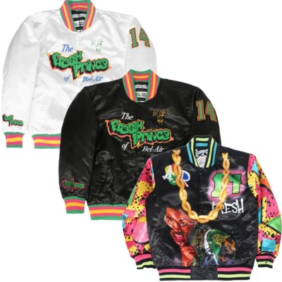 The Fresh Prince of Bell Air Men's Headgear Classics Will Smith Satin  Jacket