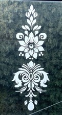 ETCHED GLASS VINYL DESIGNS  DECAL FOR PATIO DOOR/WINDOWS, SHOWERS FROSTED