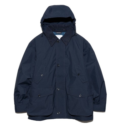 nanamica Reversible Down Coat, XL, Polyester, White, Solid Color