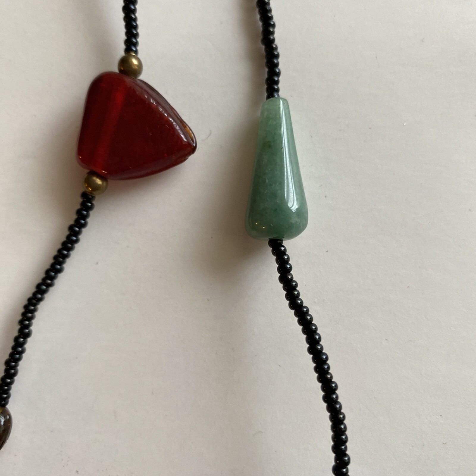 BOHO Style Multi Shape Necklace. Multicolor. 15”C… - image 6