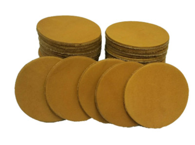 4 inch (10cm) Veg. Tan Cow Hide Leather 100 count Coasters 3D Laser Engravable