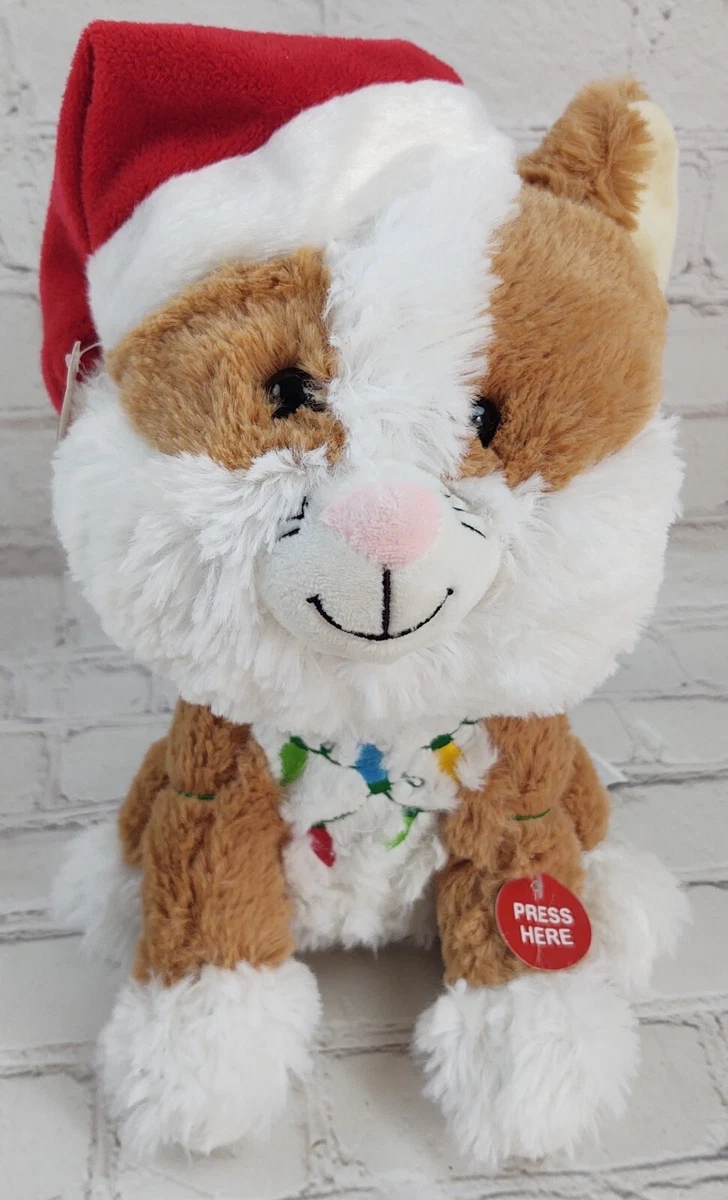 Animated stuffed best sale cat