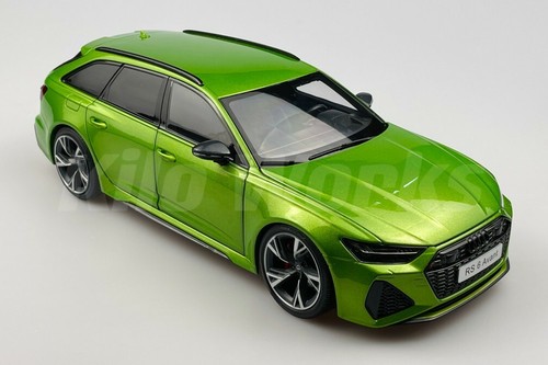 Kilo Works KengFai 1/18 Audi RS6 C8 Wagon modelo diecast de metal azul/verde - Imagen 5 de 18