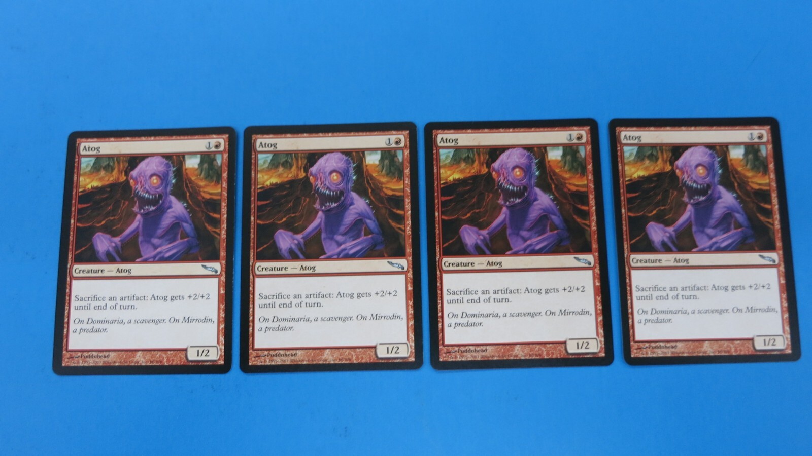 4x  ATOG  1/2  CREATURE   MIRRODIN  MAGIC THE GATHERING MTG  NM / UNPLAYED