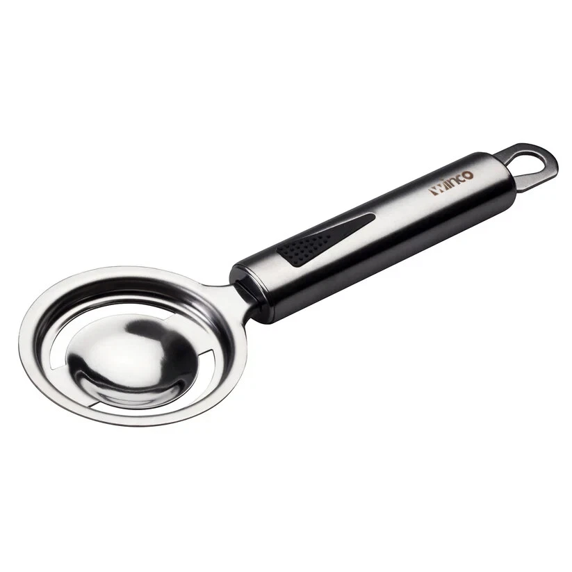 Egg Separator Round Inverted Dome Blade Hollow Handle Stainless Steel 2 7/8"
