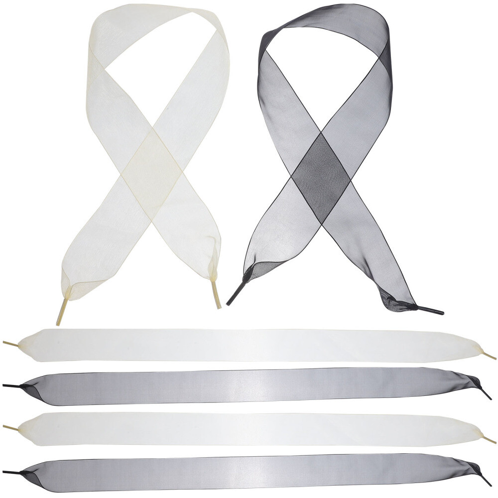 APL 6 Pezzi Lacci Piatti Larghi Macchia Piatti Lacci Elastici per Scarpe