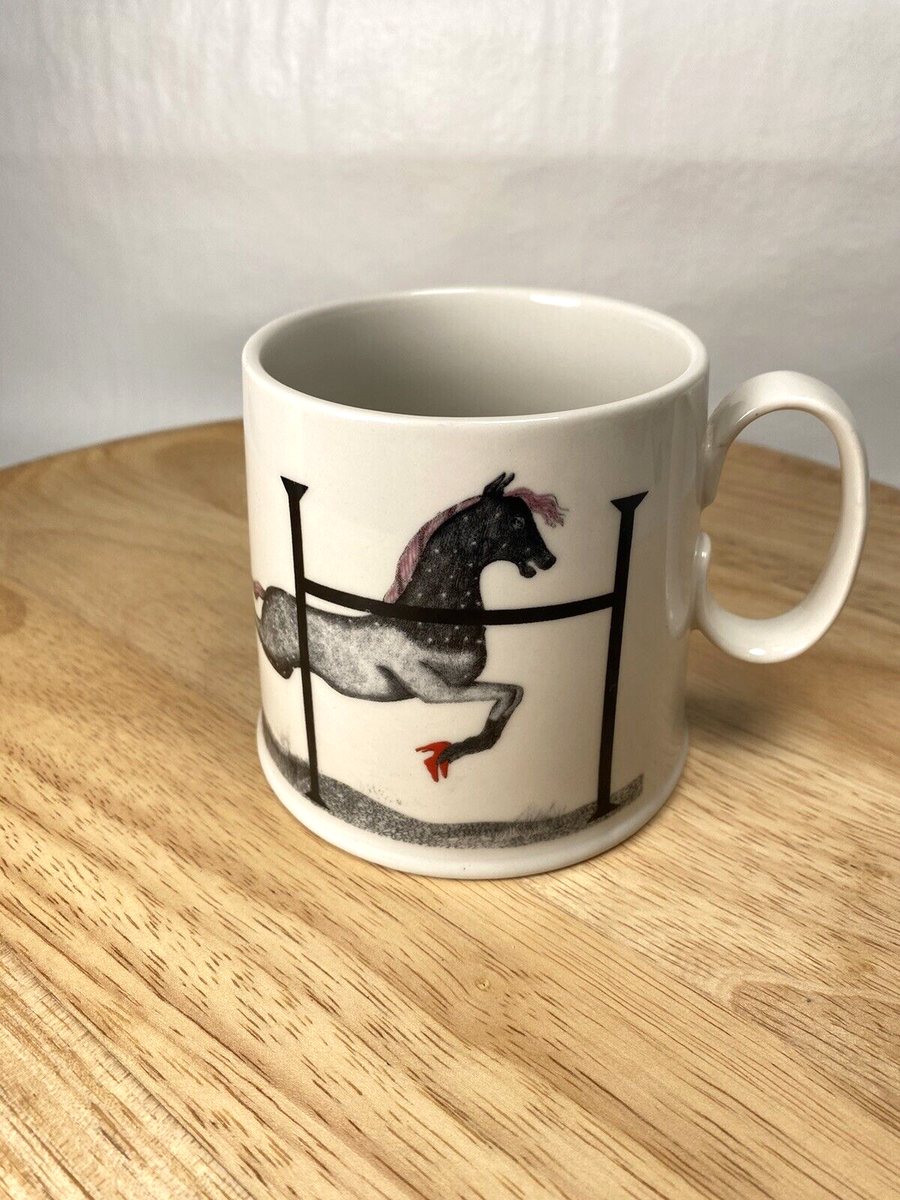 Anthropologie Florence Balducci Ceramic Monogram “H” Horse Coffee