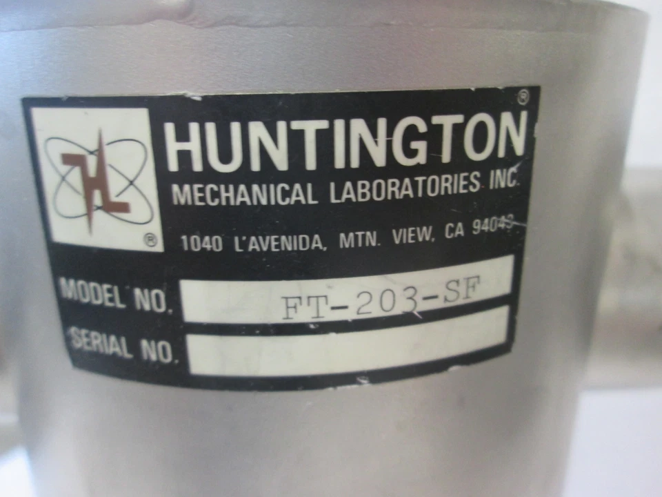 Huntington, FT-203-SF, tamiz molecular al vacío trampa Foreline, usado Foto 2 de 4