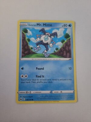 ポケモンカードmr Pokémon TCG Galarian Mr. Mime 030/159 Crown Zenith Regular Common