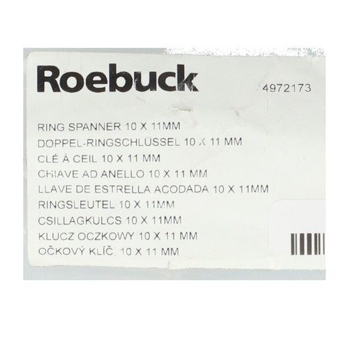 Roebuck 4972173 Ring Spanner 10 X 11 Mm New NFP - Picture 2 of 7
