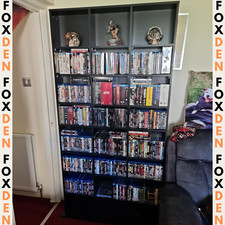 Media Storage Shelf Rack Cube Wooden Bookcase Display Unit 10 Adjustable Shelves