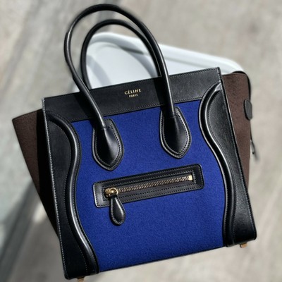 celine micro luggage blue