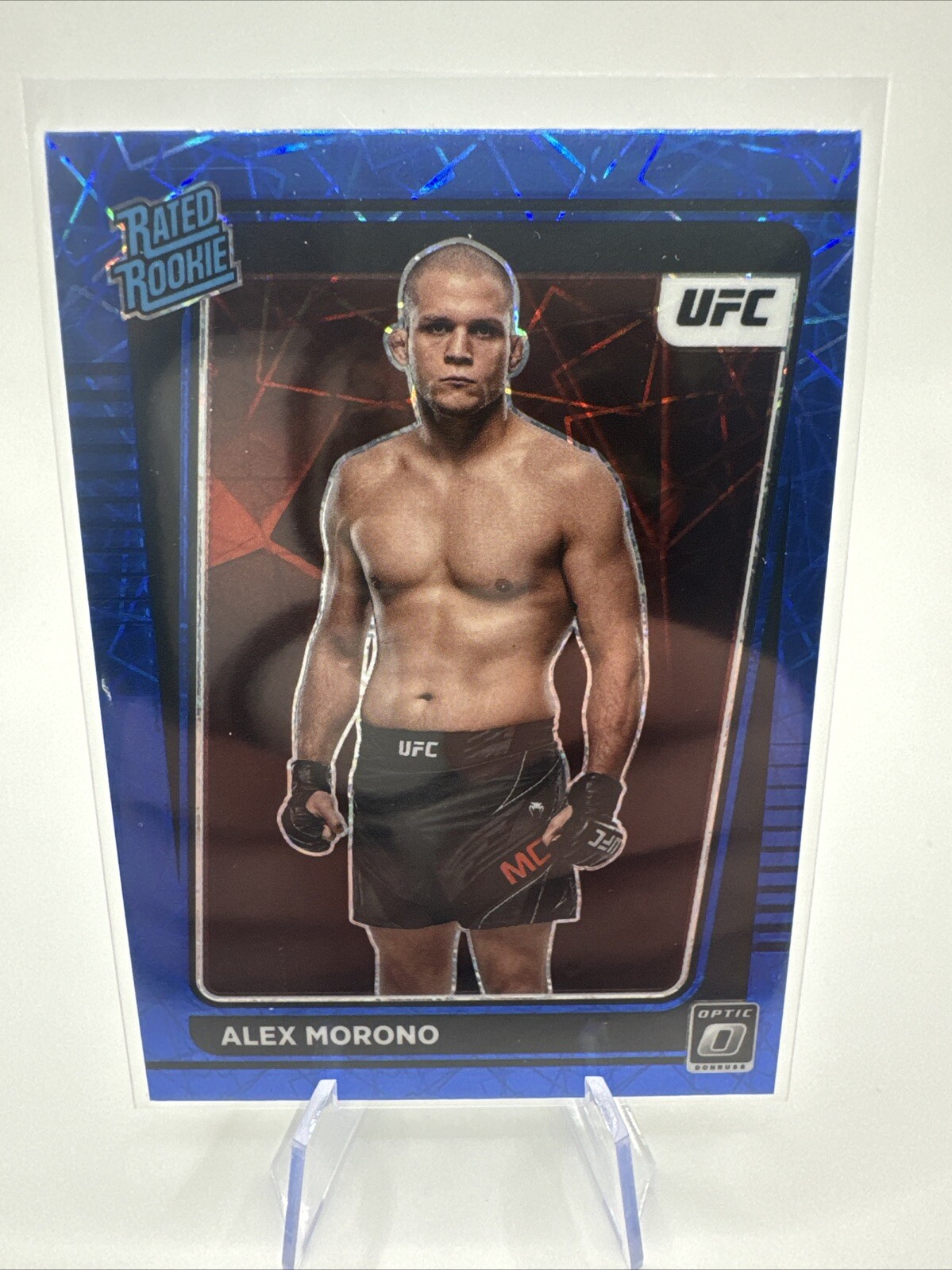 2022 Panini Donruss Optic UFC - Rated Rookie Blue Velocity Prizm #104 Alex...