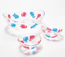 Temp-tations 3-Pc Acrylic Chip-and-Dip Set, 3.5 Qt + (2) 8 oz KNOTICAL H226521