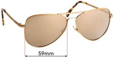 SFx Replacement Sunglass Lenses Fits Ralph Lauren Ra4107 - 59mm Wide