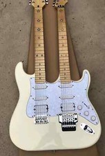 Double Neck 12 & 6 Strings Electric Guitar Basswood Body Fix Tremolo Bridge