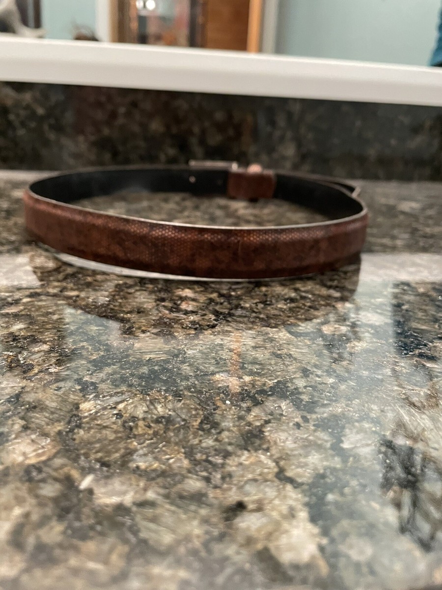 Carlisle Ladies Leather Belt M Bronze Color | eBay display picture 3